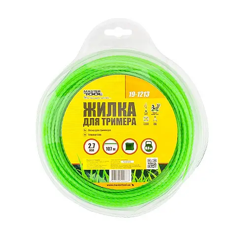 Леска для триммера MASTERTOOL GM Квадрат кручений 2.70 мм 107 м (19-1213)
