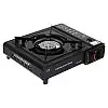 Портативна газова плита RIAS BDZ-155-A з п'єзопідпалом та адаптером Black (3_03935)