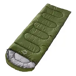 Спальний мішок Eagle 190T з капюшоном 180х75 см Green