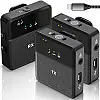 Двойная беспроводная радиосистема с 2-мя петличными микрофонами Savetek P36-2 Lightning для iPhone/iPad Black