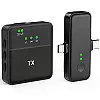 Беспроводной петличный радиомикрофон Savetek P37 с Lightning и Type-C разъемами для iPhone/Android