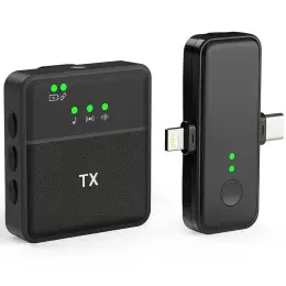 Беспроводной петличный радиомикрофон Savetek P37 с Lightning и Type-C разъемами для iPhone/Android