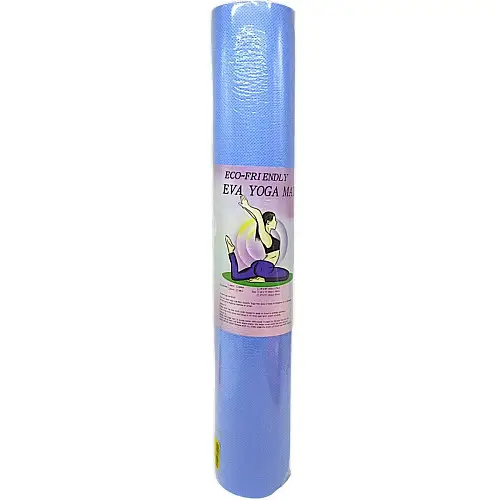 Коврик для йоги та фітнесу 173 х 61 см блакитний Mic (YM-0001)