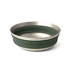 Миска складна Sea to Summit Detour Stainless Steel Collapsible Bowl 665 мл Сірий-зелений (STS ACK039011-052004)