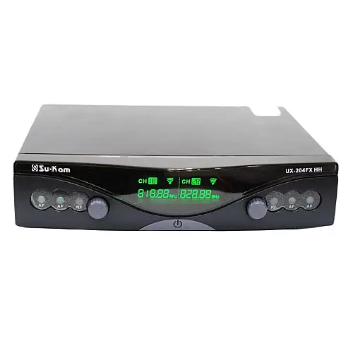 Радиосистема Su-Kam UX-204FX база 2 радиомикрофона Black