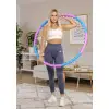 Хулахуп Hop-Sport з масажером 103 см Рожево-блакитний