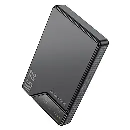 Універсальна мобільна батарея Borofone BJ49 Astute 10000 mAh 22.5W/PD20W MagSafe 7.5W Чорна