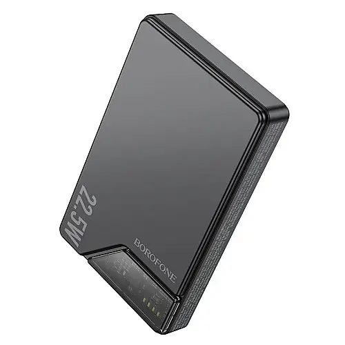 Універсальна мобільна батарея Borofone BJ49 Astute 10000 mAh 22.5W/PD20W MagSafe 7.5W Чорна