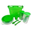 Набір посуду Plastic's Craft Пікнік ЛЮКС на 6 персон Салатовий 2000182397132