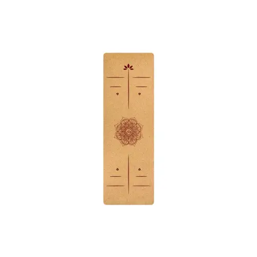 Коврик для йоги Rao Guru Mandala OM 183x66x0.5 см Бежевый 21061