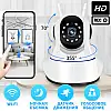 Беспроводная Веб камера Онлайн Видеоняня с наклоном и панорамированием WiFi Smart Net Camera Q6S с двумя антеннами Камера видеонаблюдения с микрофоном и обратной связью