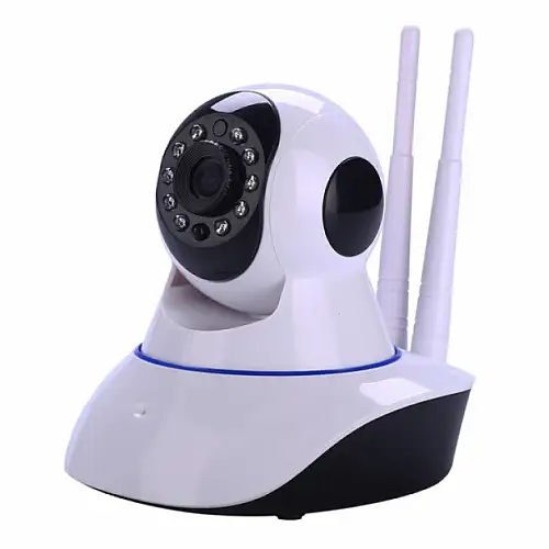 Беспроводная Веб камера Онлайн Видеоняня с наклоном и панорамированием WiFi Smart Net Camera Q6S с двумя антеннами Камера видеонаблюдения с микрофоном и обратной связью