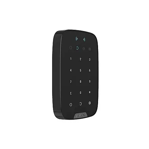 Бездротова сенсорна клавіатура Ajax KeyPad Plus чорна