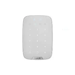 Бездротова сенсорна клавіатура Ajax KeyPad Plus біла