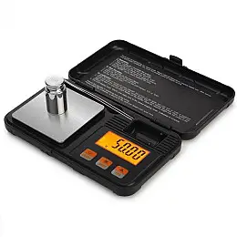 Веси ювелірні CX-Series Pocket Scale на 200 г 0.01 г з гирею 50 г і пінцетом