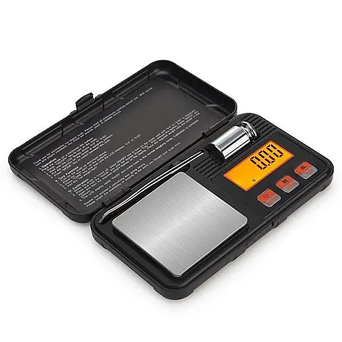 Веси ювелірні CX-Series Pocket Scale на 200 г 0.01 г з гирею 50 г і пінцетом