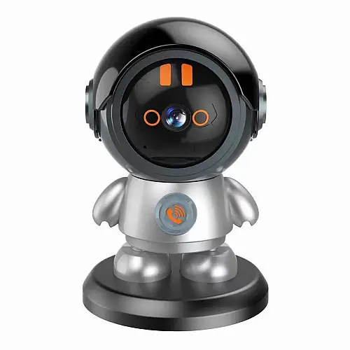 IP камера відеоспостереження RIAS Smart Robot (iCam365 APP) Wi-Fi 3MP Чорний-Сірий