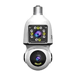 IP-камера цокольная с двойным объективом XON SmartCam Wi-Fi 1080P Белый (EBWEW22VW 7423)