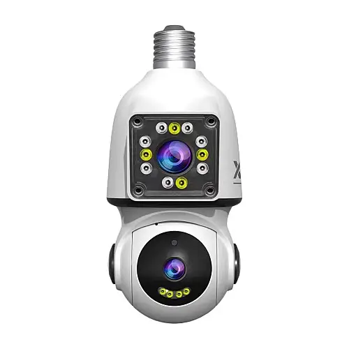 IP-камера цокольная с двойным объективом XON SmartCam Wi-Fi 1080P Белый (EBWEW22VW 7423)