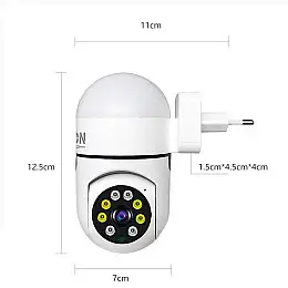 IP-камера розеточная XON SmartCam Wi-Fi 1080P Белый (USWEW21VW 7522)