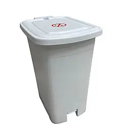 Контейнер для сміття пластиковий 8 л з педалькою Ucsan Plastik 344
