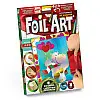 Аплікація різнокольоровою фольгою FOIL ART Бегемотик Dankotoys (FAR-01-02)