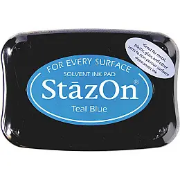 Чернильна подушечка Tsukineko StazOn 10 x 6 см, Бірюзово-блакитна 2118796063