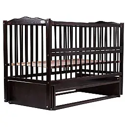 Кровать Babyroom Веселка маятник, откидной бок бук венге (hub_4uysuk)