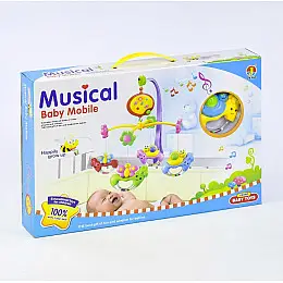 Карусель мобіль на ліжечко Jie Gao Musical Baby Mobile Різнокольоровий (17943)