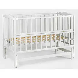 Кроватка детская с откидной боковиной Наталка Анастасия-2 120 х 60 см Grey (129955)