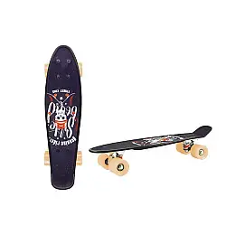 Скейт "Пенни борд" Bambi SC20402 PU колеса 56 см Бежевый