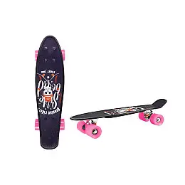 Скейт "Пенни борд" Bambi SC20402 PU колеса 56 см Розовый