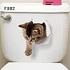 Наклейка 3D UKC в туалет Котик KH-12 20x30 см