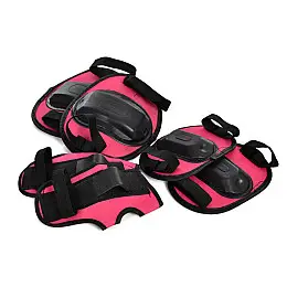 Комплект защитный детский Bambi MS 1644(Pink) наколенники, налокотники, запястья