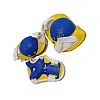 Комплект защитный детский Bambi MS 0032-2(Yellow) наколенники, налокотники, запястья