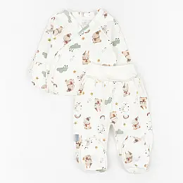 Комплект для новонароджених Dexter’s 2в1 bunnies 56 см Молочний