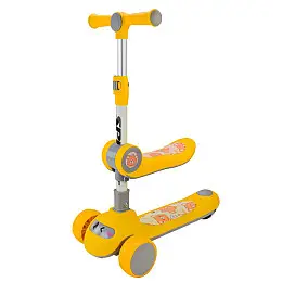 Самокат детский 3-х колесный Bambi SC2422 3в1 светящиеся колеса оранжевый