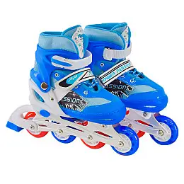 Детские ролики Bambi RL2406 светящиеся колеса синий L (39-42)