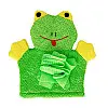 Мочалка-перчатка для купания малышей Mega Zayka MGZ-0911 (Green) Лягушка