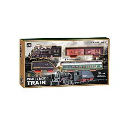 Железна дорога Yufeng Vintage Model Train 4 вагони та локомотив Різнокольоровий (141428)
