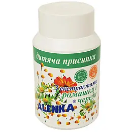 Детская присыпка Alenka с экстрактом ромашки и стада 75 г (90891343)