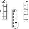 Шкаф для речей Компанит Ольха (new1-341)