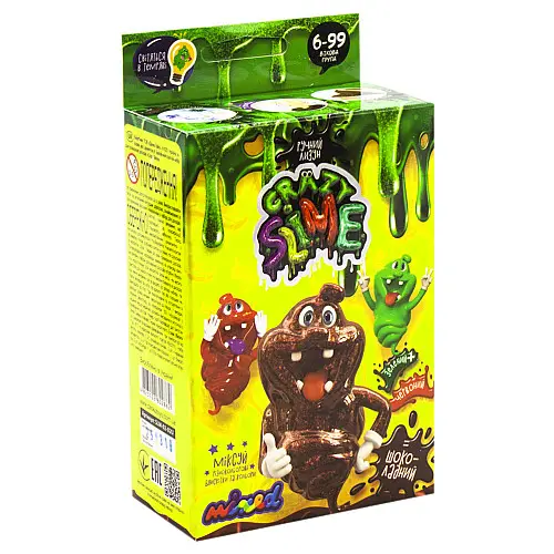 Набір для експериментів Crazy Slime - Лизун своїми руками шоколадний Dankotoys (SLM-02-02U)