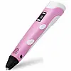 3D Ручка Smart Pro 3D Pen с ЖК-дисплеем + ПОДАРОК 49м пластика+Трафареты Розовый