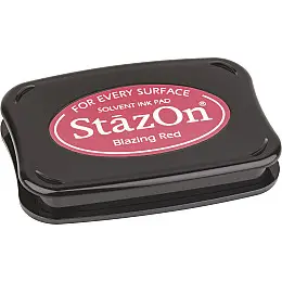 Чернильна подушечка Tsukineko StazOn 10 x 6 см, Яскраво-червона 2118796021