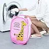 Корзина для іграшок UKC складна з боковим кишенею 30х48 см 00336pink Рожевий
