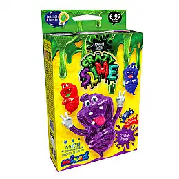 Дитячий набір для проведення експериментів "Crazy Slime" Danko Toys SLM-02 укр Фіолетовий