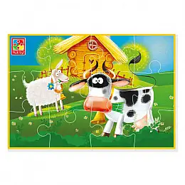 М'які пазли А5 Ферма Vladi Toys 12 шт VT1103 97 4820234764488