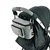 Сумка на коляску Adamex 18*30*13 см сіра