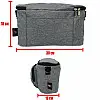 Сумка на коляску Adamex 18*30*13 см сіра